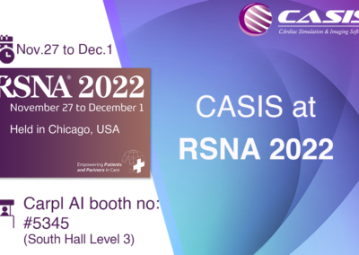 Congrès RSNA2022 à Chicago, USA du 27 nov. au 1 déc.